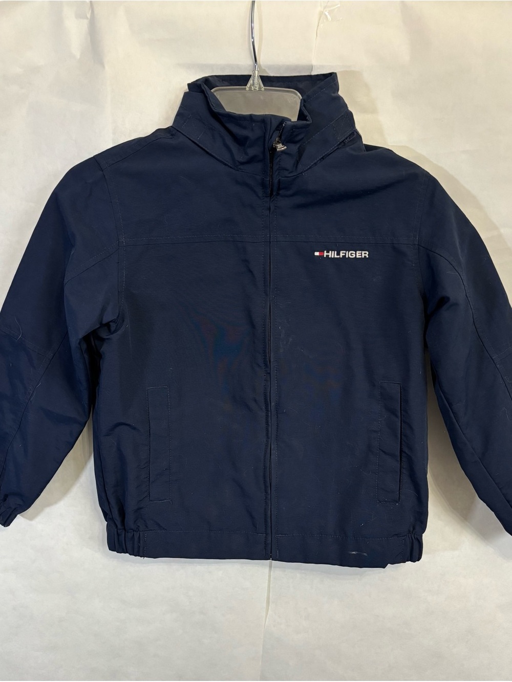 Tommy Hilfiger Kids Navy Zip-Up Rain Jacket